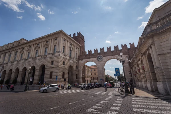 Hermosa arquitectura antigua de Verona — Foto de Stock