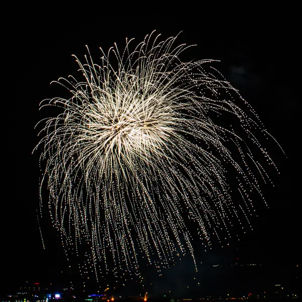 A Pattaya bay tűzijáték — Stock Fotó