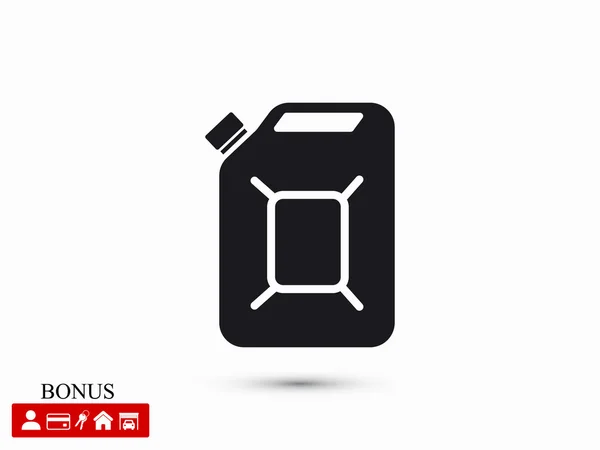 Jerrycan icono de aceite — Archivo Imágenes Vectoriales