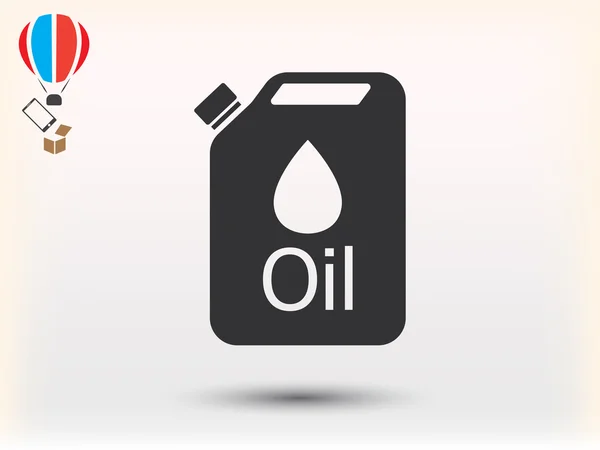 Jerrycan icono de aceite — Archivo Imágenes Vectoriales