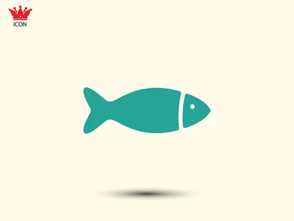 Icono de pescado Ilustración — Vector de stock