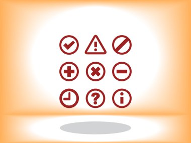 bilgi ve bildirim simgeleri