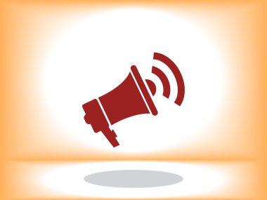 hoparlör simgesi illüstrasyon