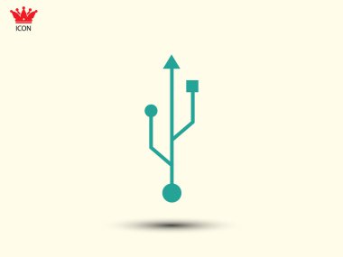 USB simge illüstrasyon