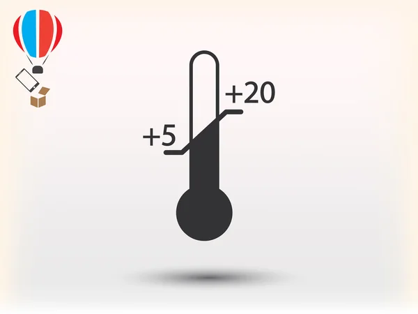 Termometern ikonen illustration — Stock vektor