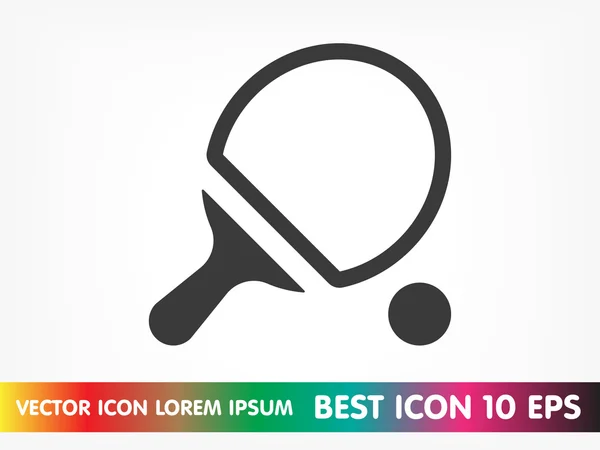 Ping pong icono de tenis — Vector de stock