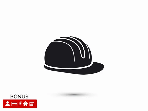Ikona kapelusz twardego bezpieczeństwa — Wektor stockowy