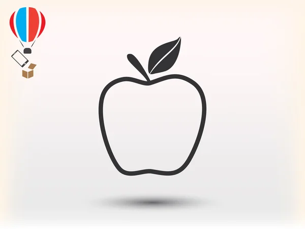 Icono de Apple ilustración — Vector de stock