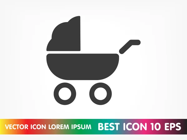 Ilustración del icono de Pram — Vector de stock