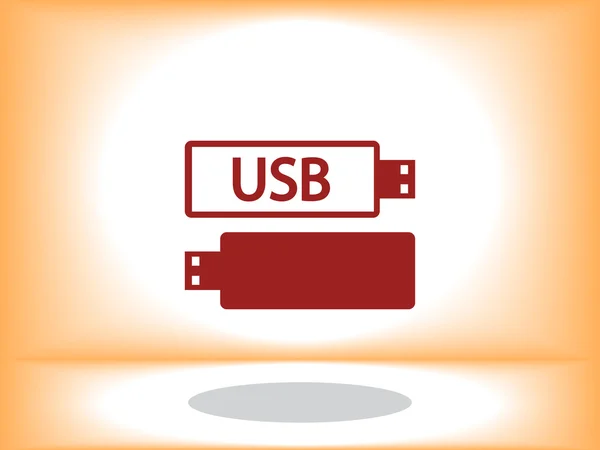 Usb flash drives ícone — Vetor de Stock