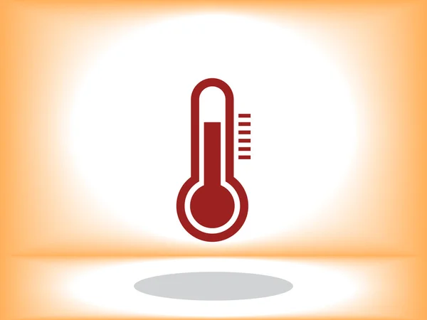 Abbildung zum Thermometer-Symbol — Stockvektor