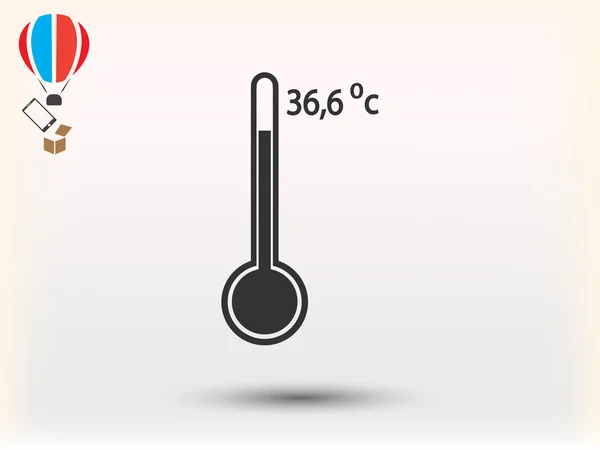 Иллюстрация значка термометра — стоковый вектор