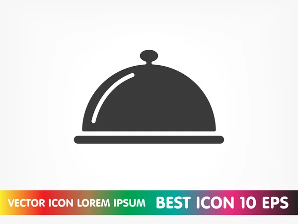 Restaurante cloche icono — Vector de stock