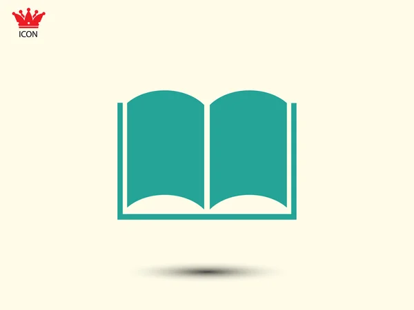 Ikone des offenen Buches — Stockvektor