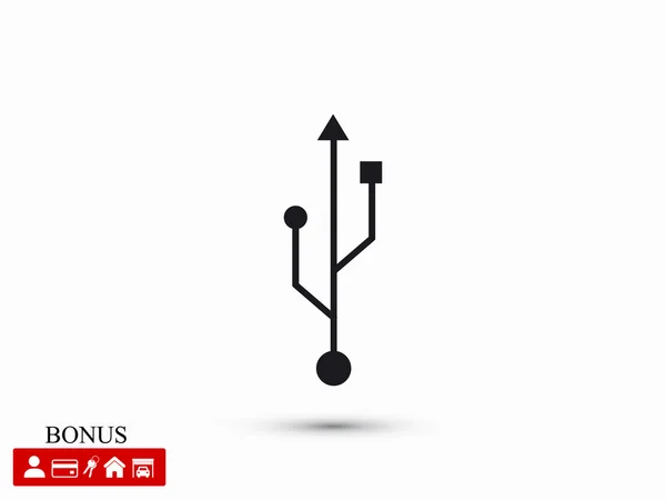 USB-pictogram illustratie — Stockvector