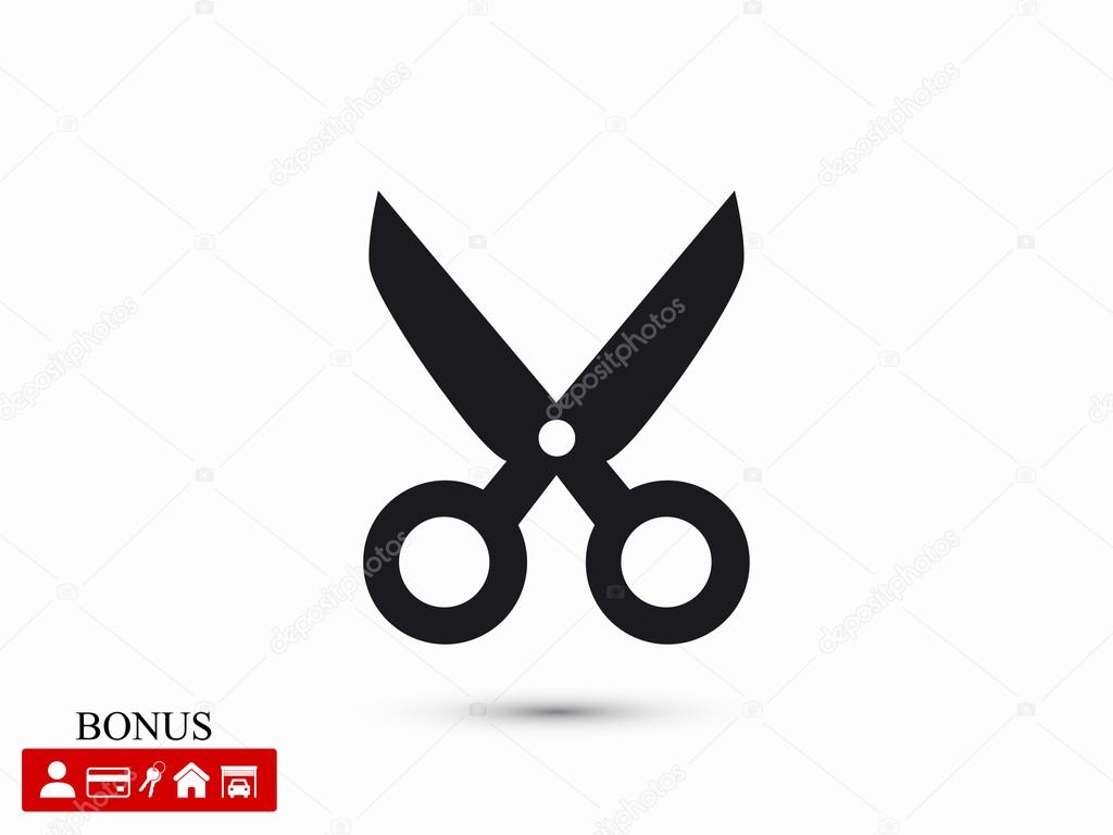 Scissors icon illustration