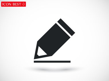 kurşun kalem simgesi illüstrasyon