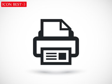 Yazıcı simgesi illüstrasyon