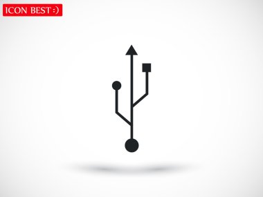 USB simge illüstrasyon