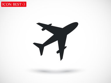 uçak simgesi illüstrasyon