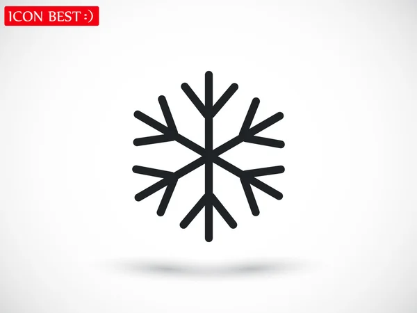 Сніжинка значок ілюстрація — стоковий вектор