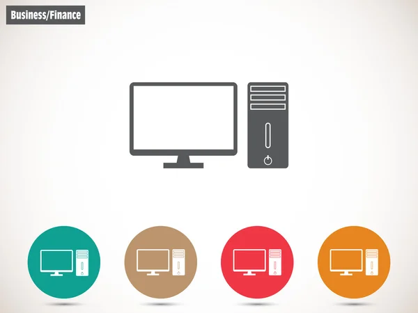 Computer pictogram illustratie — Stockvector