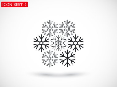 kar tanesi simge tasarlamak