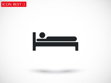 kişi yatakta silüeti
