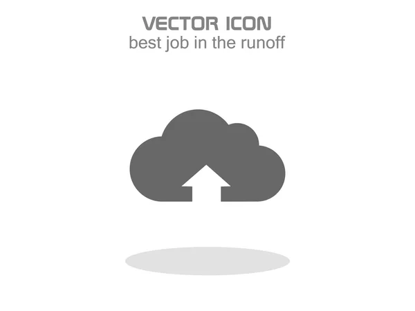 Cloud computing download pictogram — Stockvector