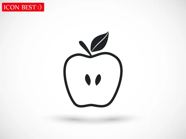 Ikona ilustracja jabłko — Wektor stockowy