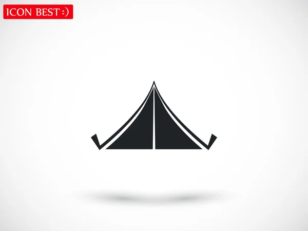 Tent pictogram illustratie — Stockvector