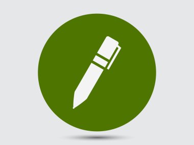 Kalem düz tasarım simgesi