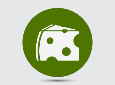 Peynir düz tasarım simgesi