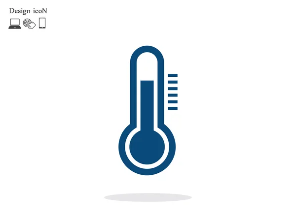 Thermometer flache Design-Ikone — Stockvektor