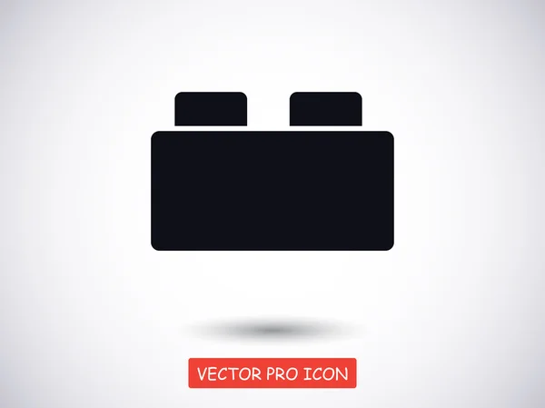 Stavební blok plochý design ikony — Stockový vektor