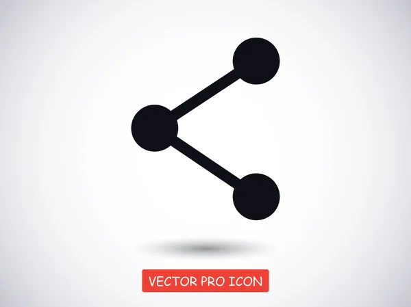 Ícone de design plano de conexão — Vetor de Stock