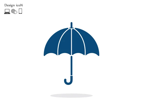 Umbrella flat design icon — Stock Vector