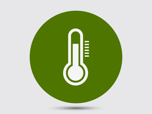 Ícone de design plano do termômetro — Vetor de Stock