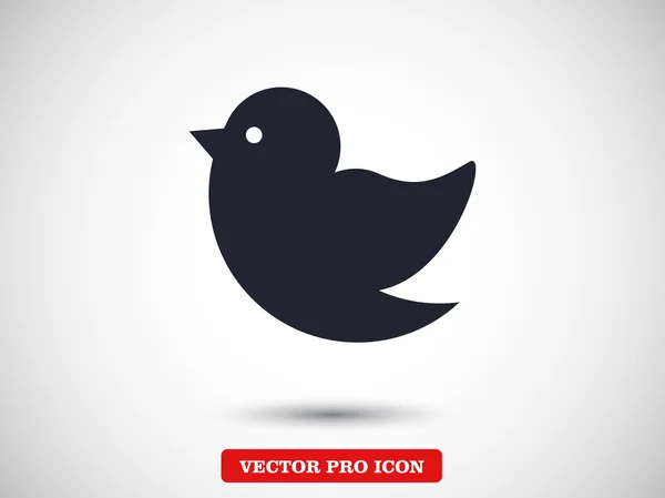 Ícone de design plano pássaro — Vetor de Stock