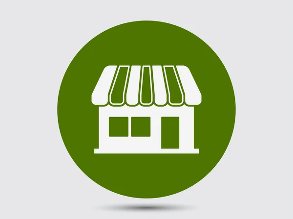 Ícone de design plano de loja —  Vetores de Stock