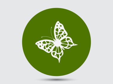 Kelebek simgesi silüeti