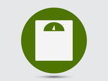 Modern düz tasarım ölçek simgesi