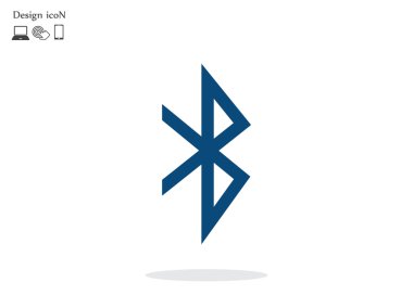 Bluetooth düz tasarım simgesi