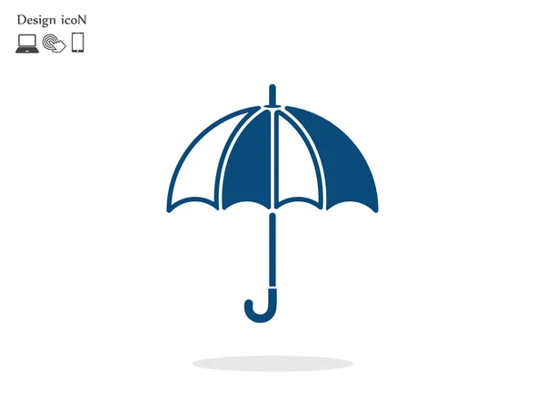 Umbrella flat design icon — Stock Vector