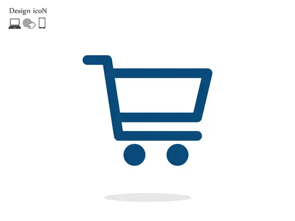 Shopping cart icon — Stock Vector