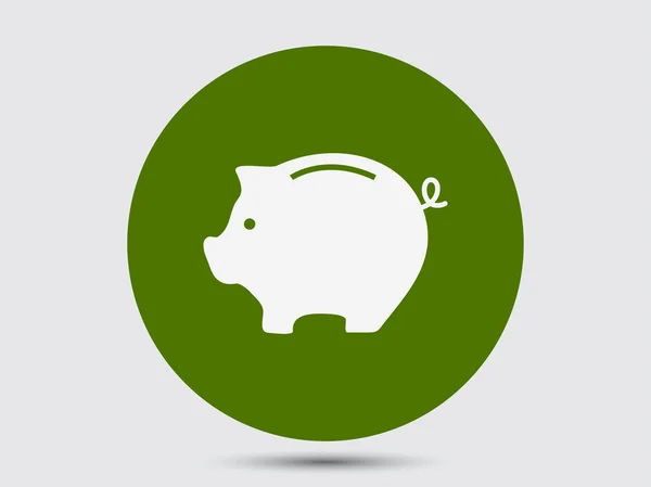 Moneybox icono de diseño plano — Archivo Imágenes Vectoriales