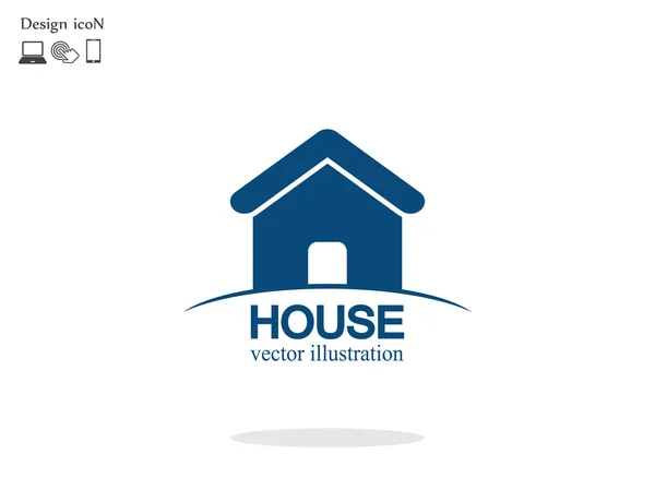 House flat design icon — Stock Vector