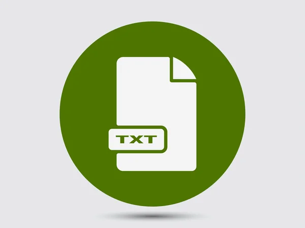 Ícone de extensão de arquivo de texto TXT — Vetor de Stock
