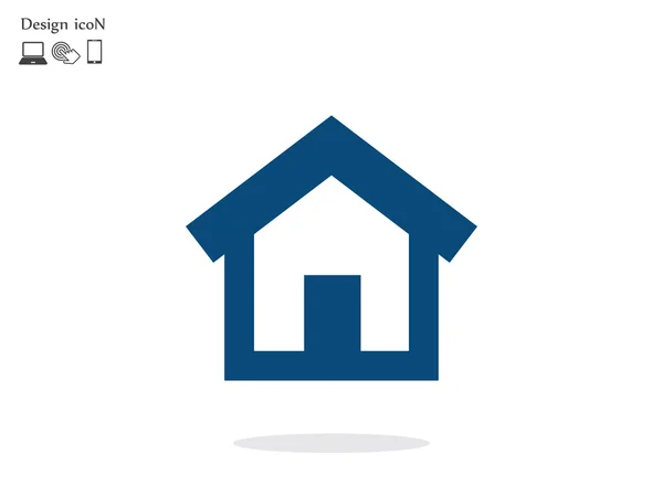 Ház lakás design ikon — Stock Vector