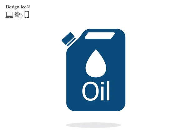 Jerry can olie pictogram — Stockvector